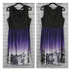 Women's Sleeveless Spooky Theme Dress
